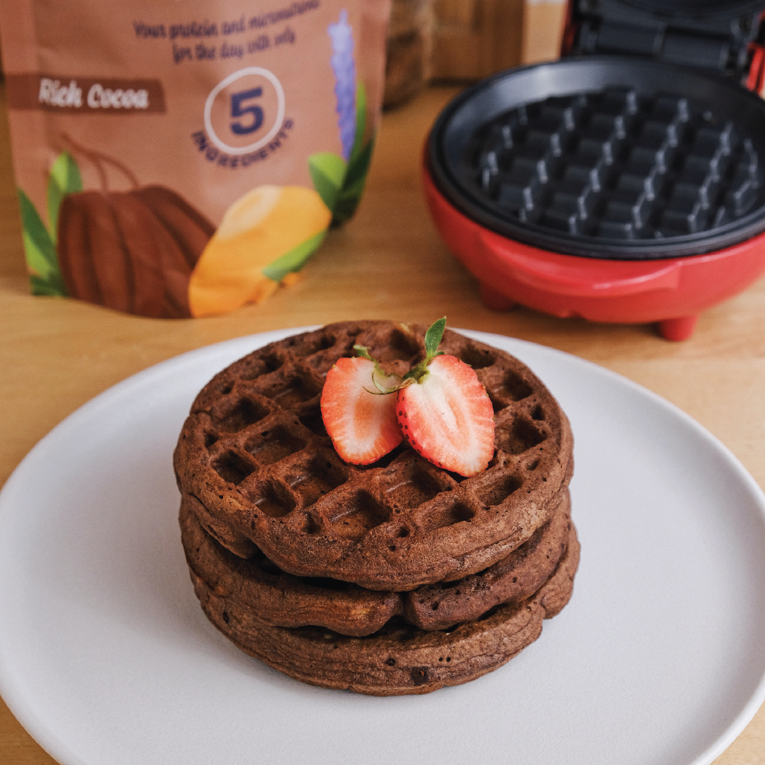 Protein Chocolate Waffles