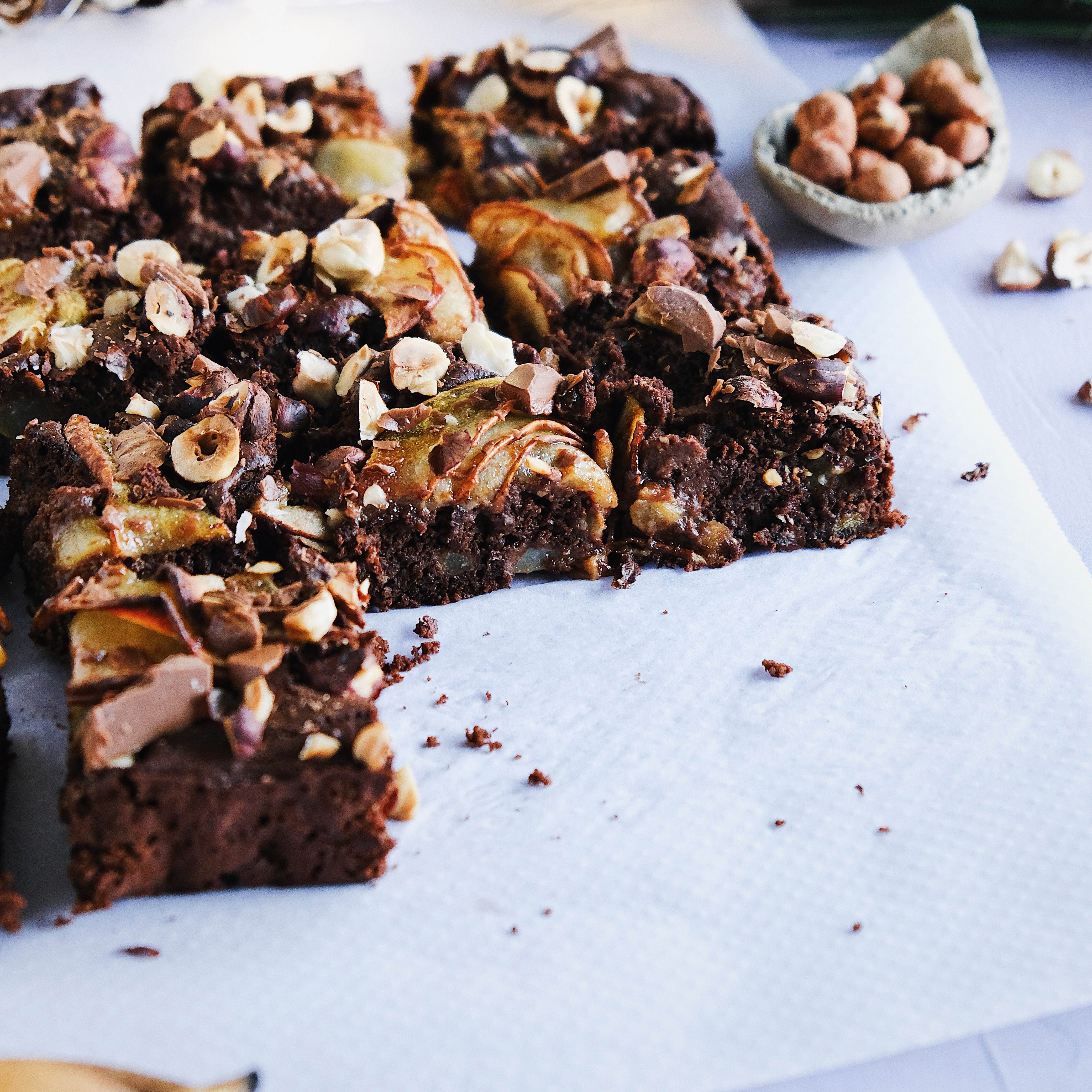 Brownie with Pear recipe