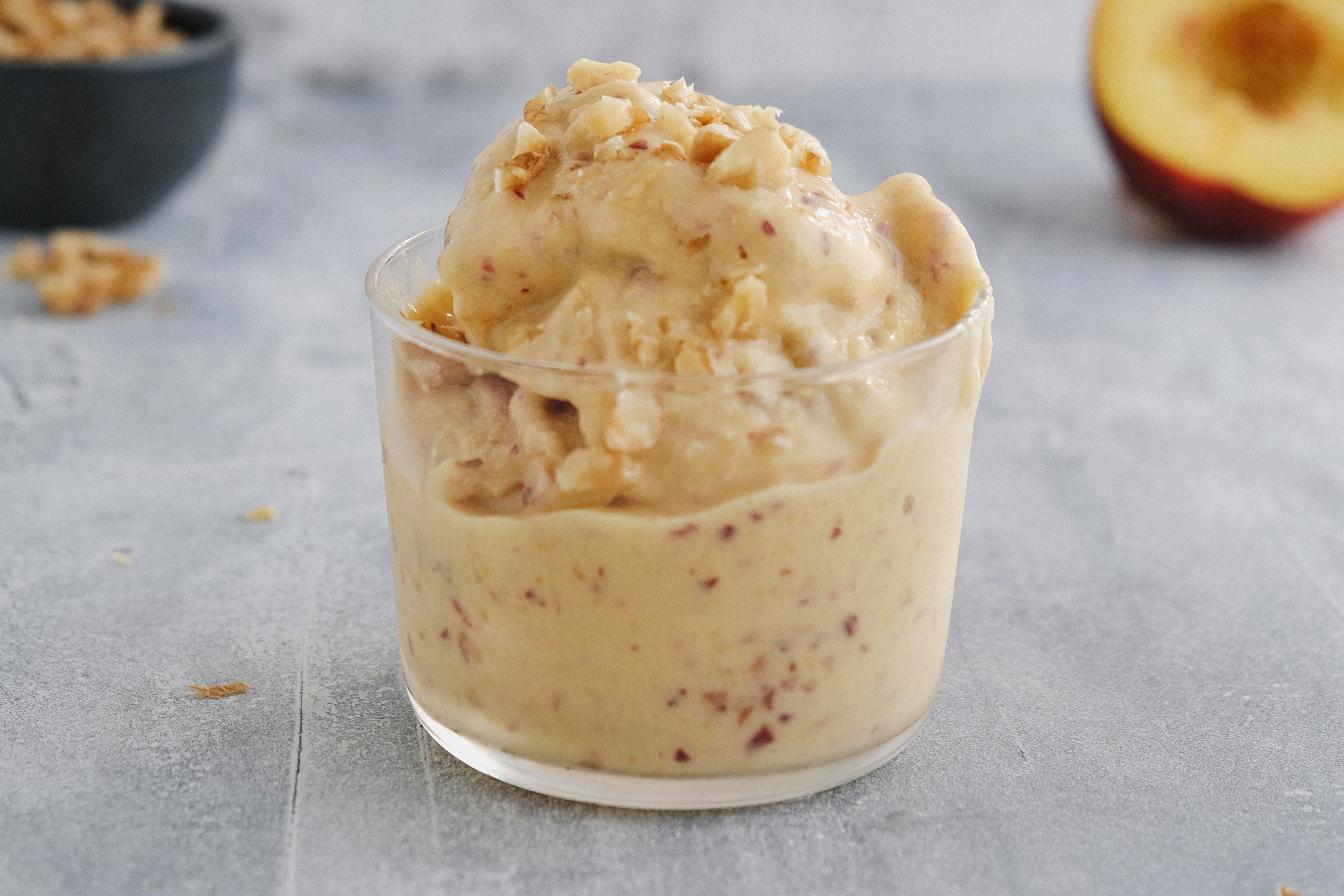 Peach Ice Cream with Vanilla Protein